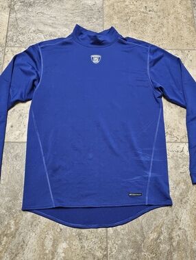 Reebok NFL Equipment Play Dry Blue Long Sleeve Shirt 2XL